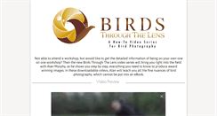 Desktop Screenshot of birdsthroughthelens.com